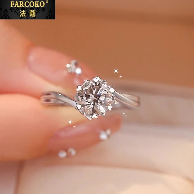 FARCOKO/法蔻戒指男女轻奢小众情侣对戒送女友老婆生日情人节礼物