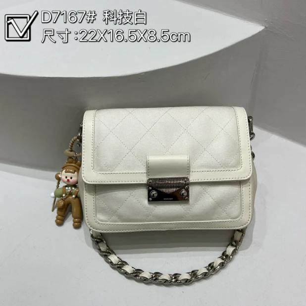 【佐伊甄选】ZT-D7167-科技白时尚简约通勤休闲百搭腋下斜挎包包