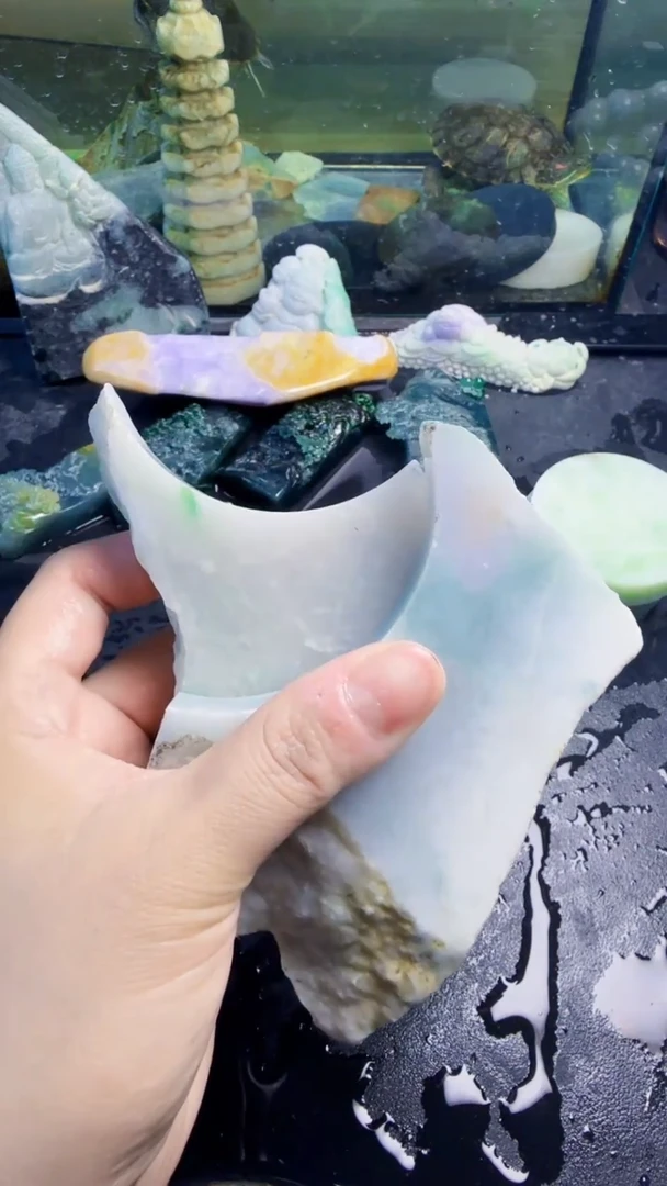 颈饰未镶嵌翡翠天然翡翠039