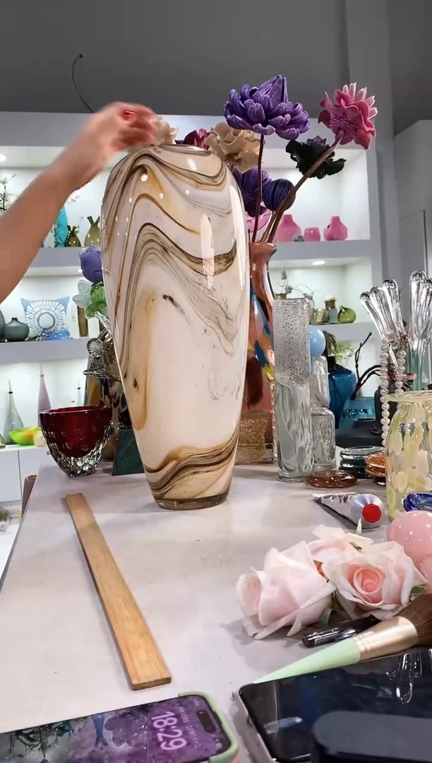 慕忆家手作琉璃花瓶