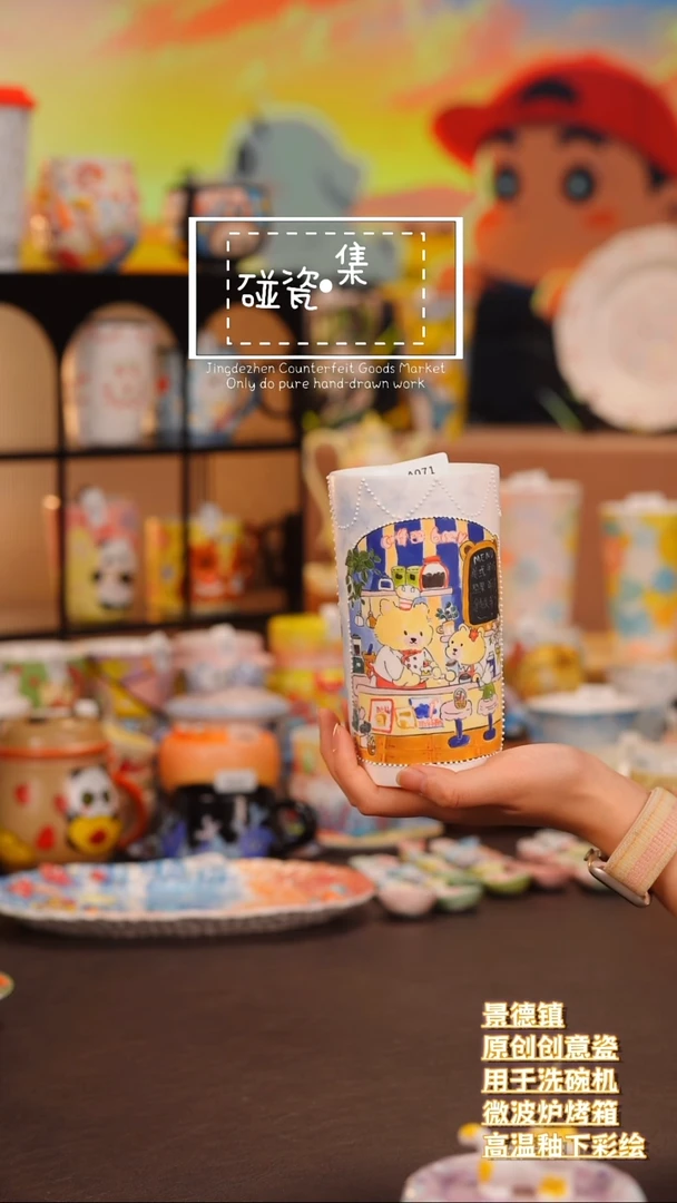摆件?****3景德镇原创手工手绘A071
