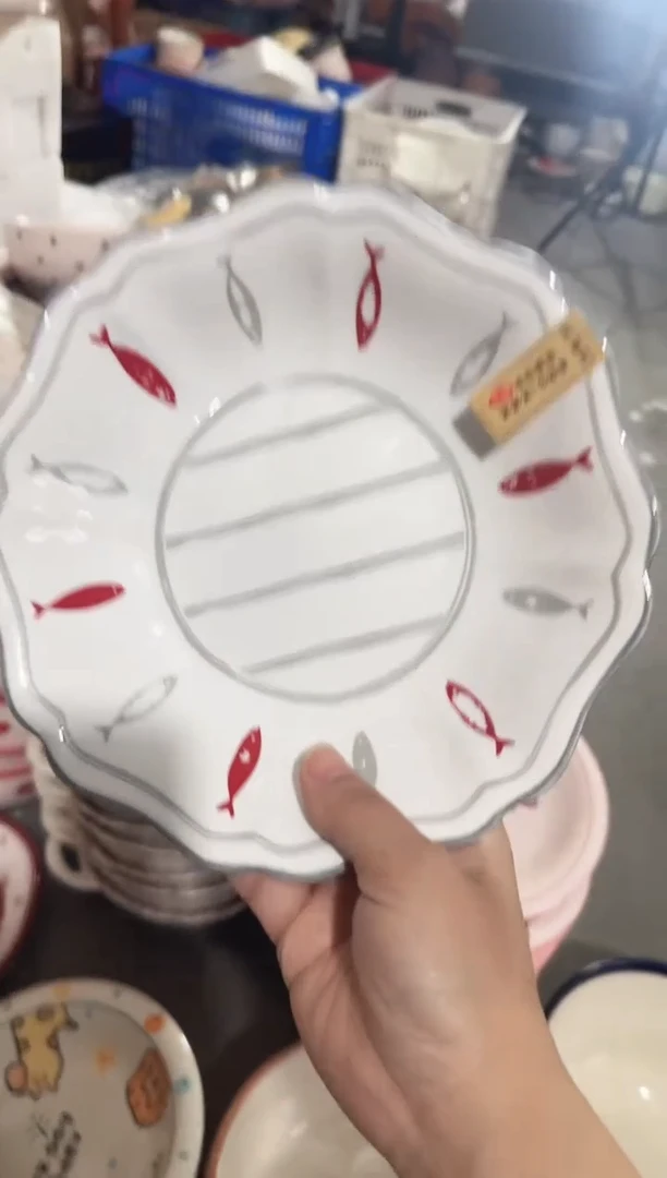 【8寸★4个】黑点针眼属正常陶瓷都有介意慎拍微瑕破损包赔