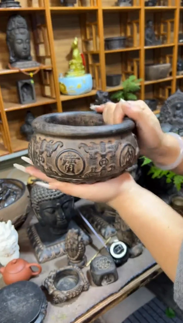 陶土【火山泥】聚宝盆