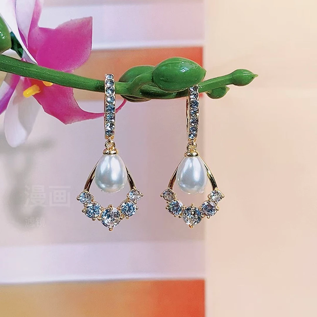 铜合金锆石耳饰 （750号）迷你耳扣精致时尚百搭耳饰耳环