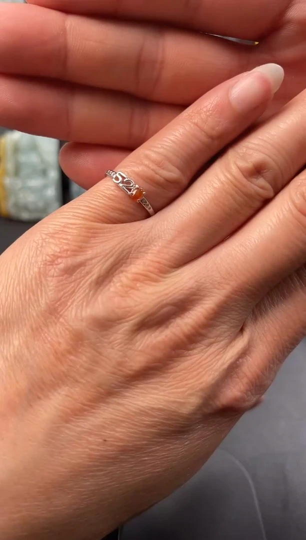 翡翠合金戒指翡翠蛋面戒指SHCC236