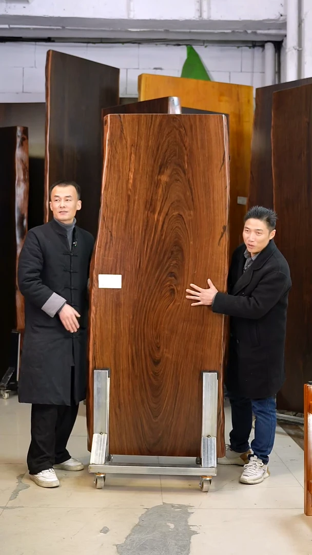 大叶紫檀AD-608#196*76*8.2加黑色三角支架*2