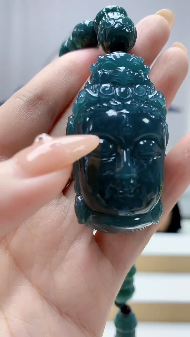 未镶嵌定制翡翠小**.4829DD-毛货挂件