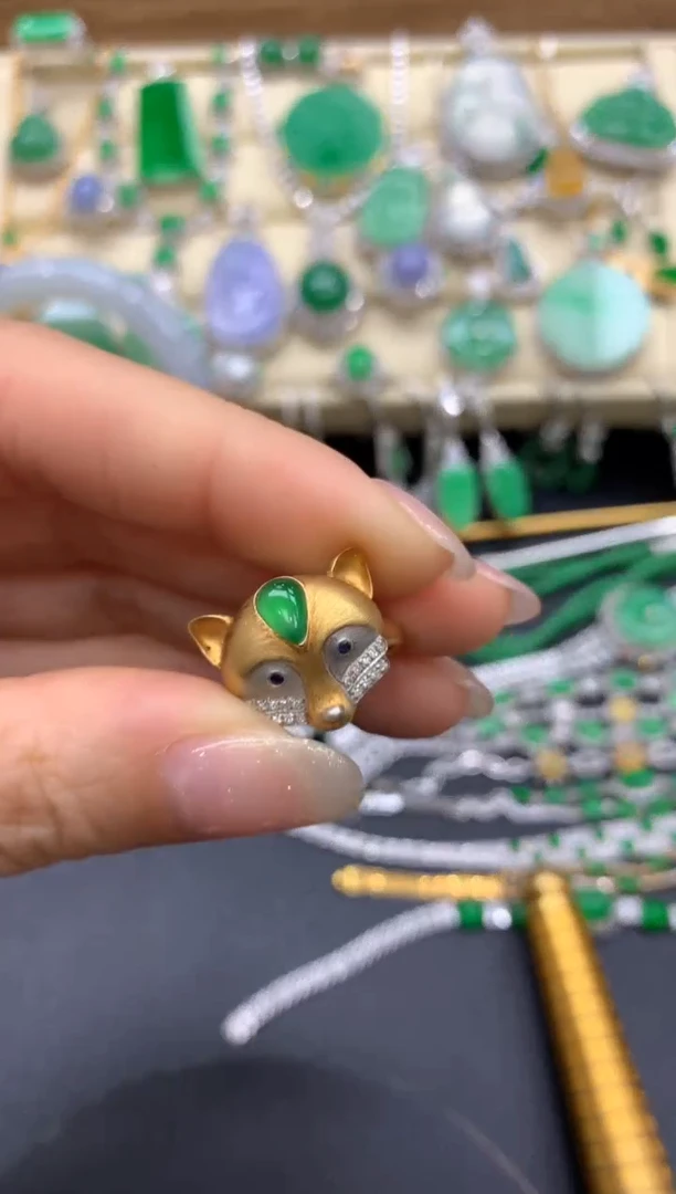 【闪购商品】翡翠戒指18K金镶嵌322-中国好珍宝