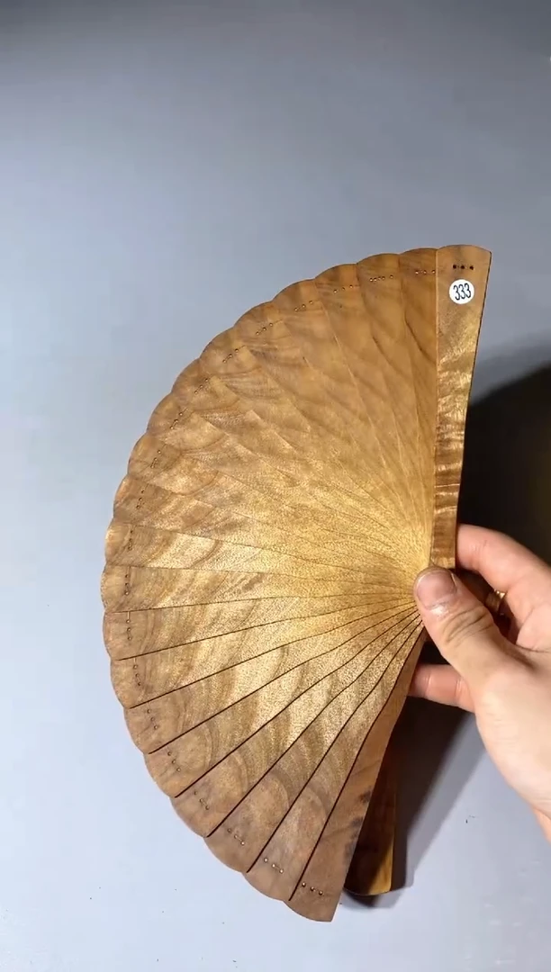金丝楠333号16cm金丝楠木小叶桢楠扇子