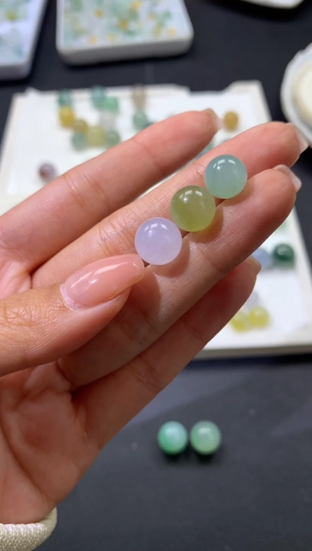 【闪购商品】定制翡翠未镶嵌珠5