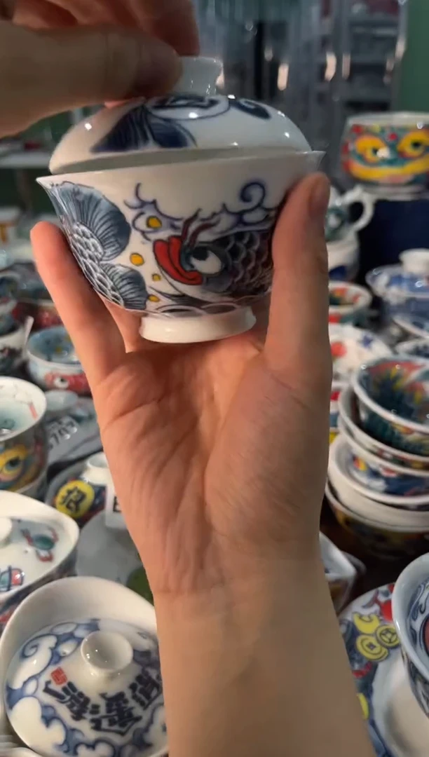 陶瓷昨明景德镇陶瓷：盖碗