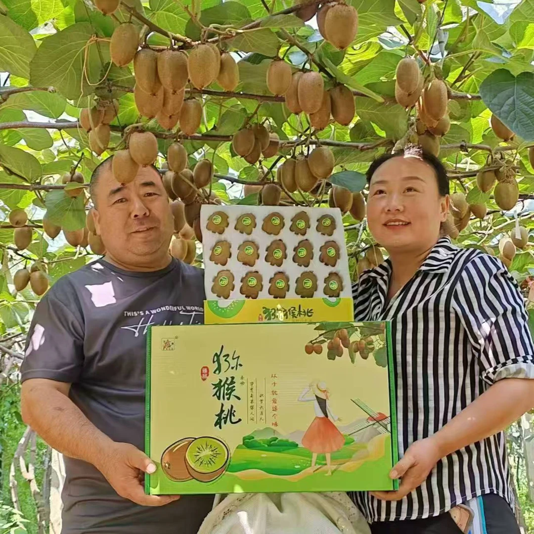 陕西正宗周至翠香绿心猕猴桃新鲜水果自然熟香甜多汁礼盒装