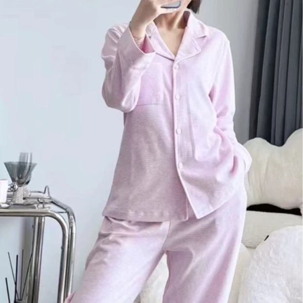 pinkgrape福利540-571睡衣女春秋长袖长裤家居服套装随心拍