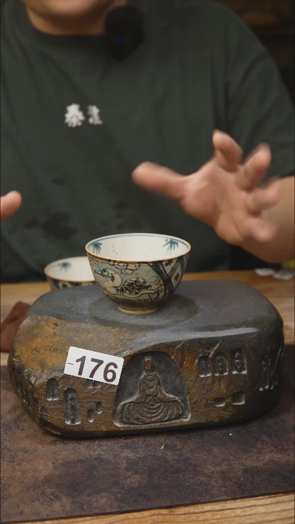 甘石陶艺青花手绘176