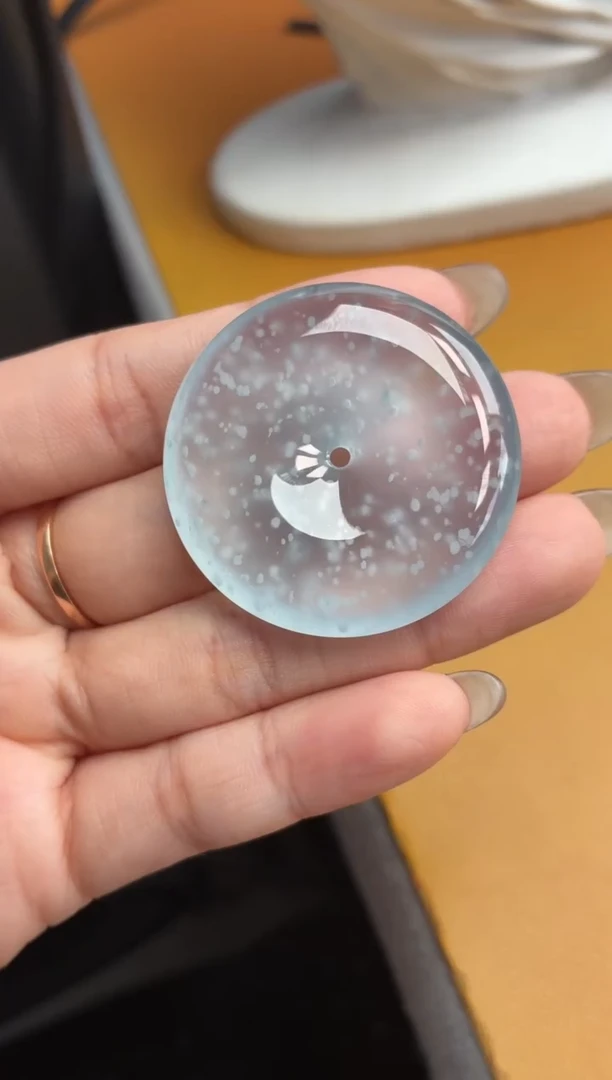 翡翠未镶嵌吊坠(不含链)平安扣 38.5 6.8