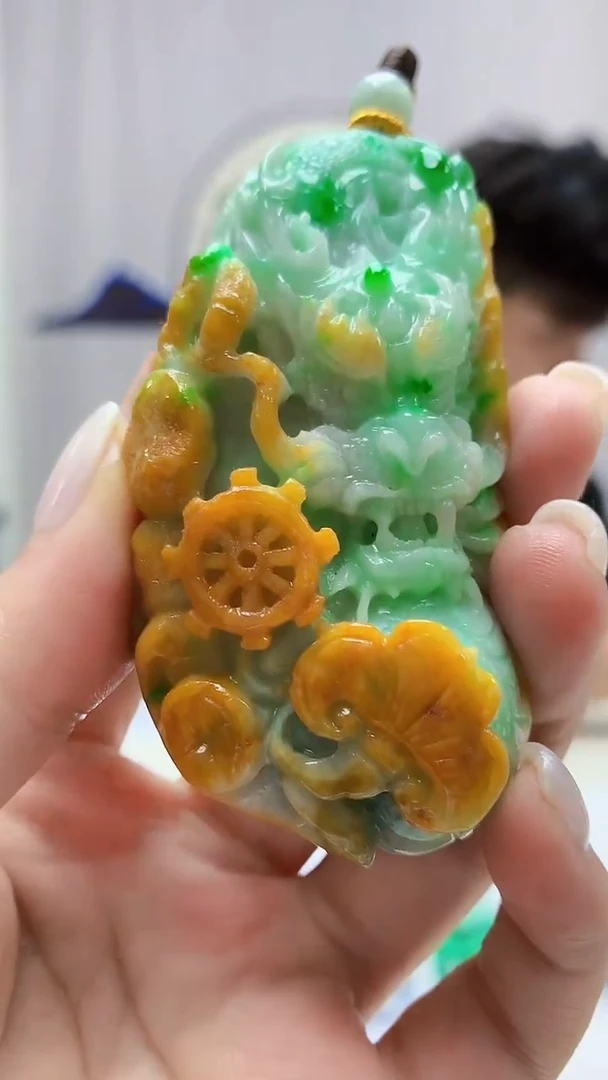 定制翡翠未镶嵌5145ms-毛货163龙牌