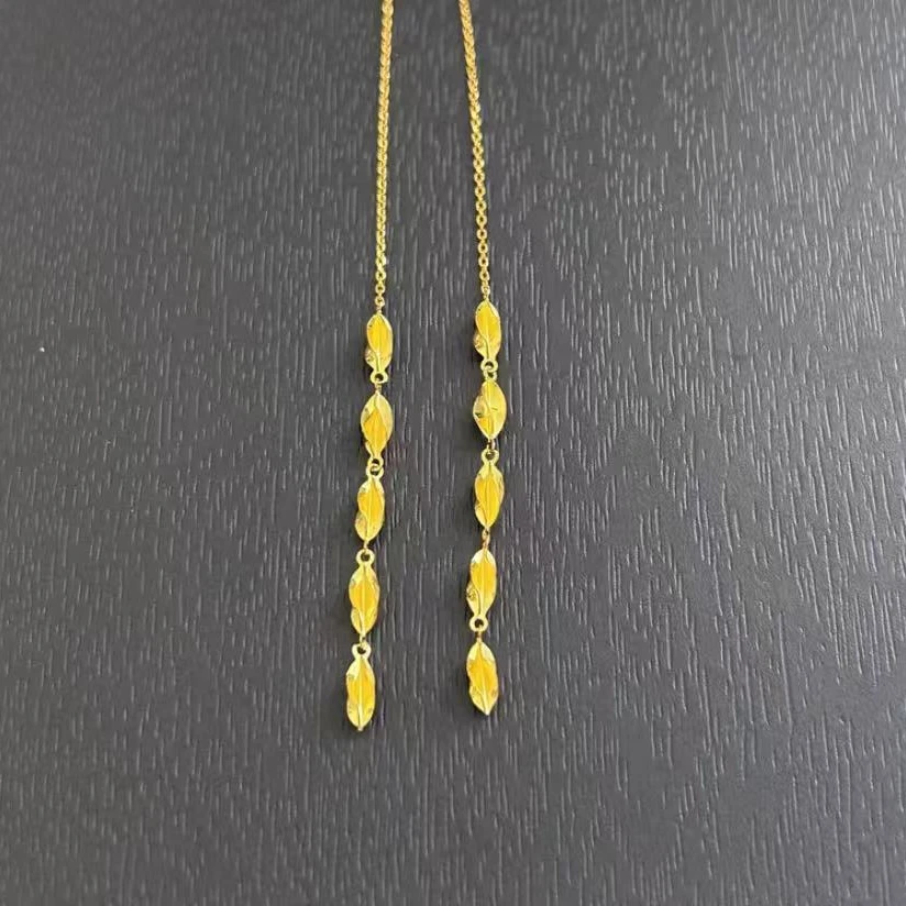 925银耳饰 【雯雯专享】925银桃片耳线 YE837