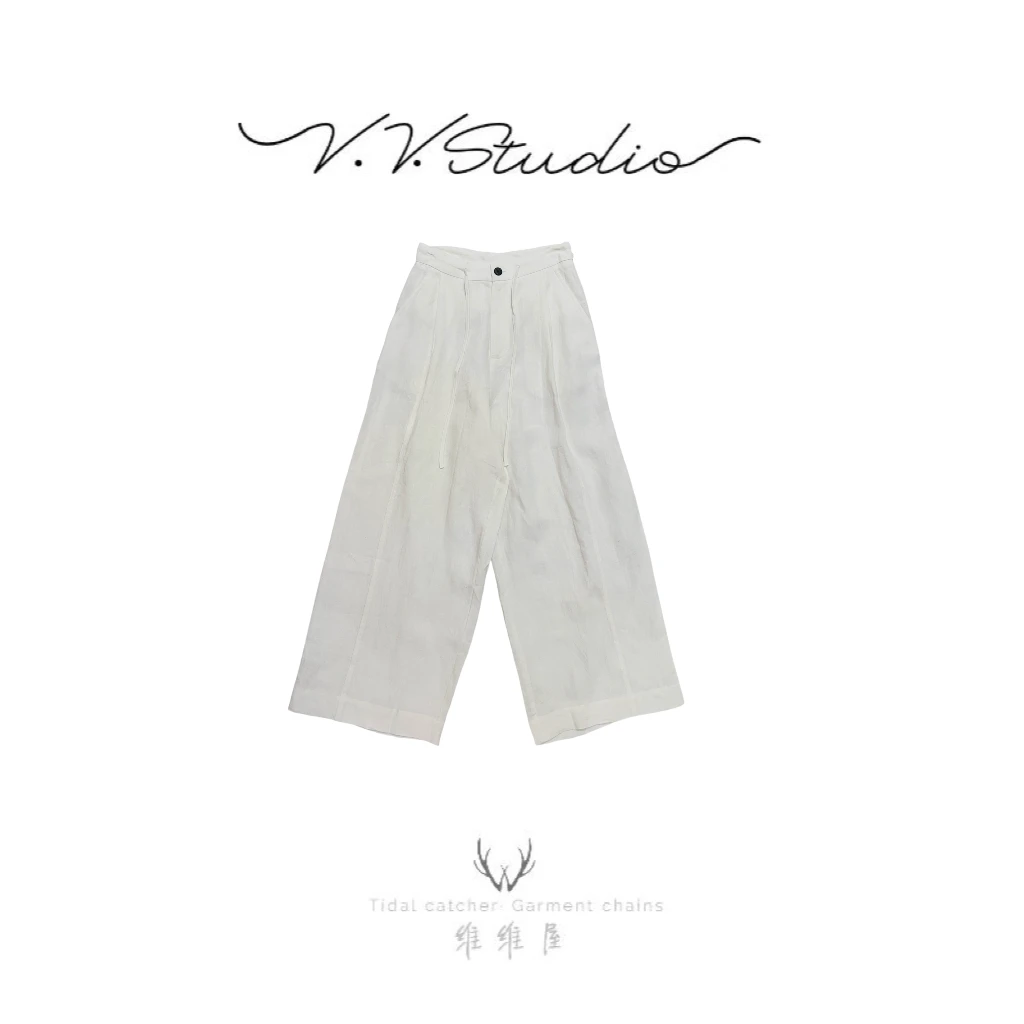 Wellsoong•NO退NO换【禅意】老钱风拖地裤