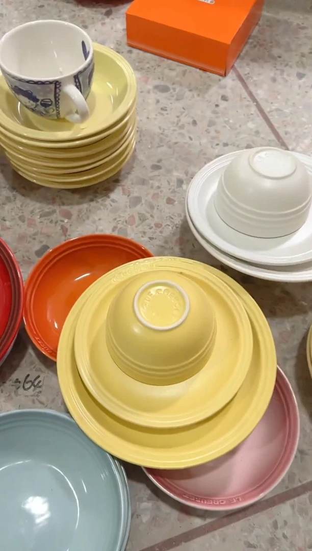 【闪购商品】碟微瑕-7+9英寸牛排+12CM-哑光黄