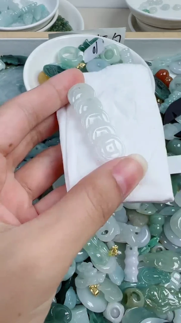 散珠翡翠755号链接，A货翡翠