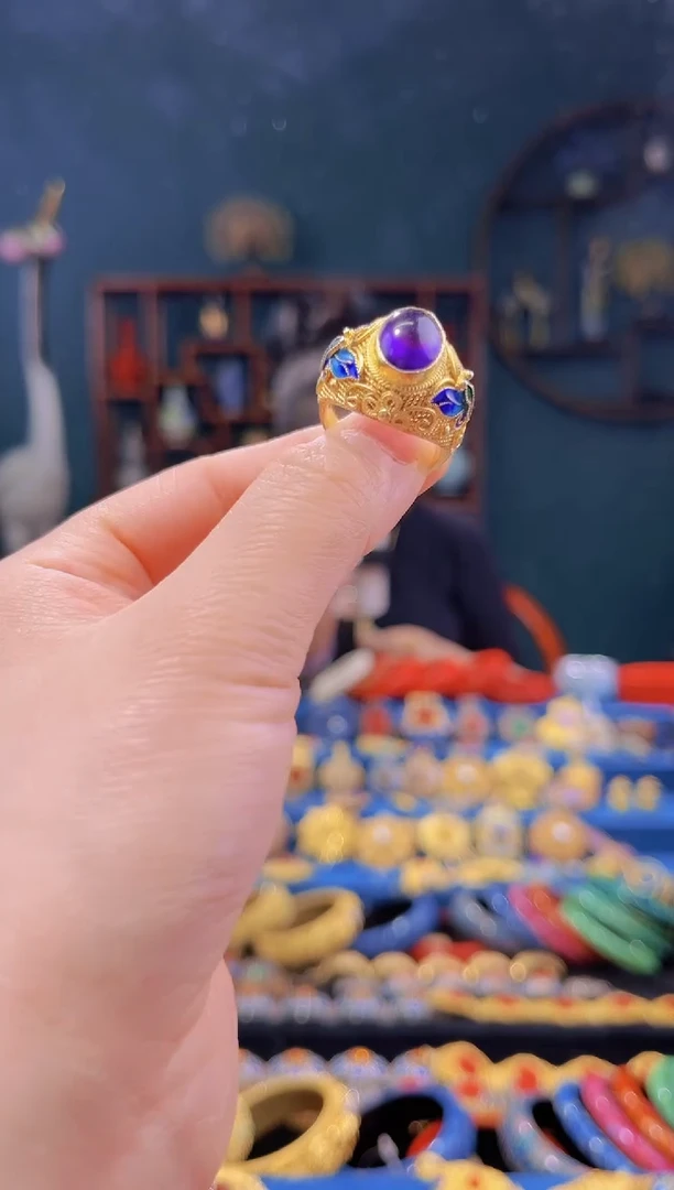 非遗技艺 花丝镶嵌戒指