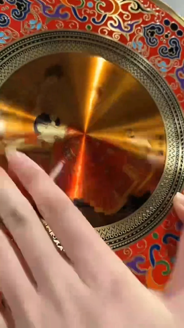 其他铜崔景哲-景泰蓝铜盘-人物