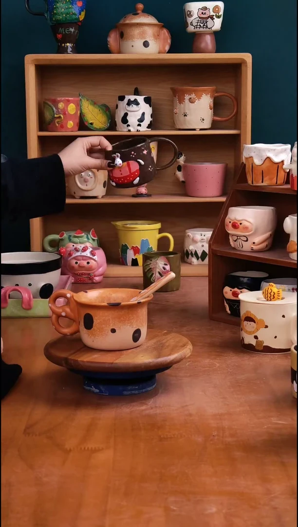 摆件陶景德镇原创手工陶瓷