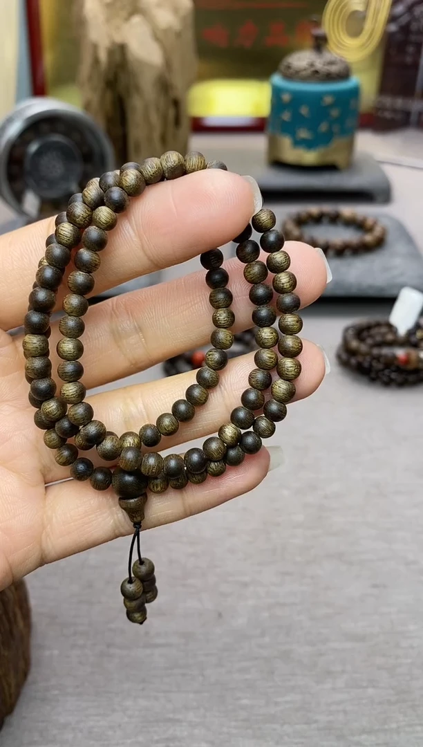 【闪购商品】沉香手串紫棋楠05*108沉水