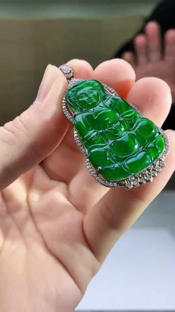 【闪购商品】定制翡翠未镶嵌5145bb-毛货挂件41