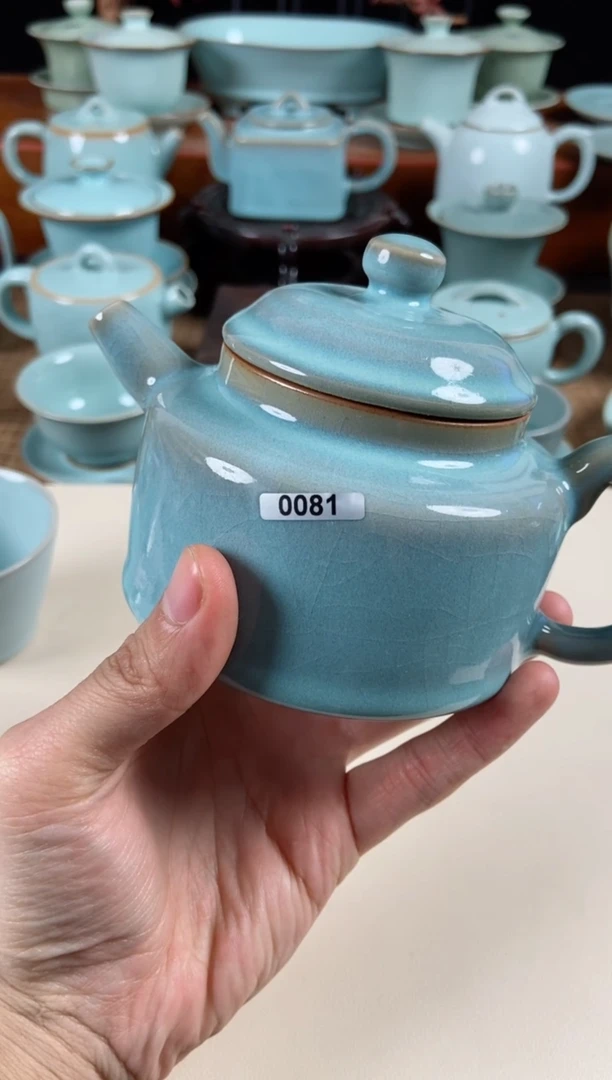 【闪购商品】其他81号原泥胎德钟壶汝瓷茶壶带底款