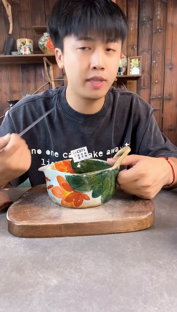 碗071瑕，手工手作，超值陶瓷