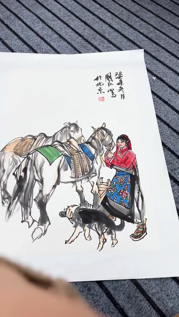 精品国画人物作品