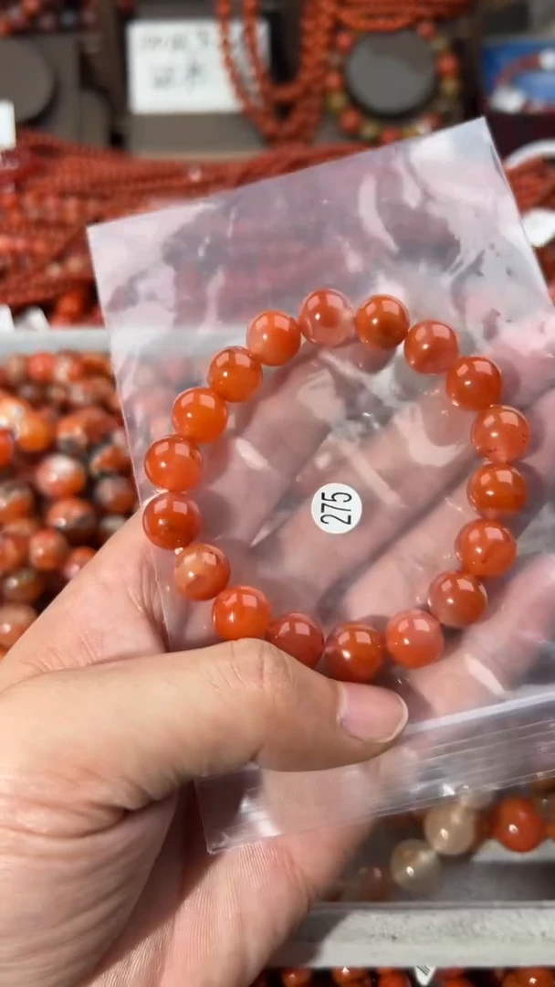 南红玛瑙手串未镶嵌11