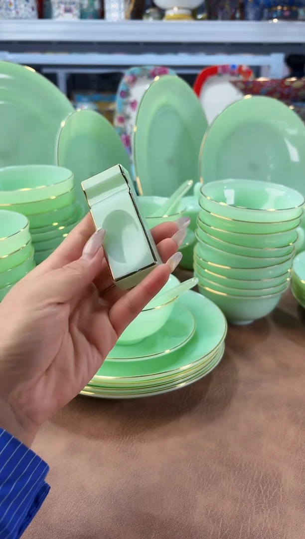 玉瓷筷子架6只餐具