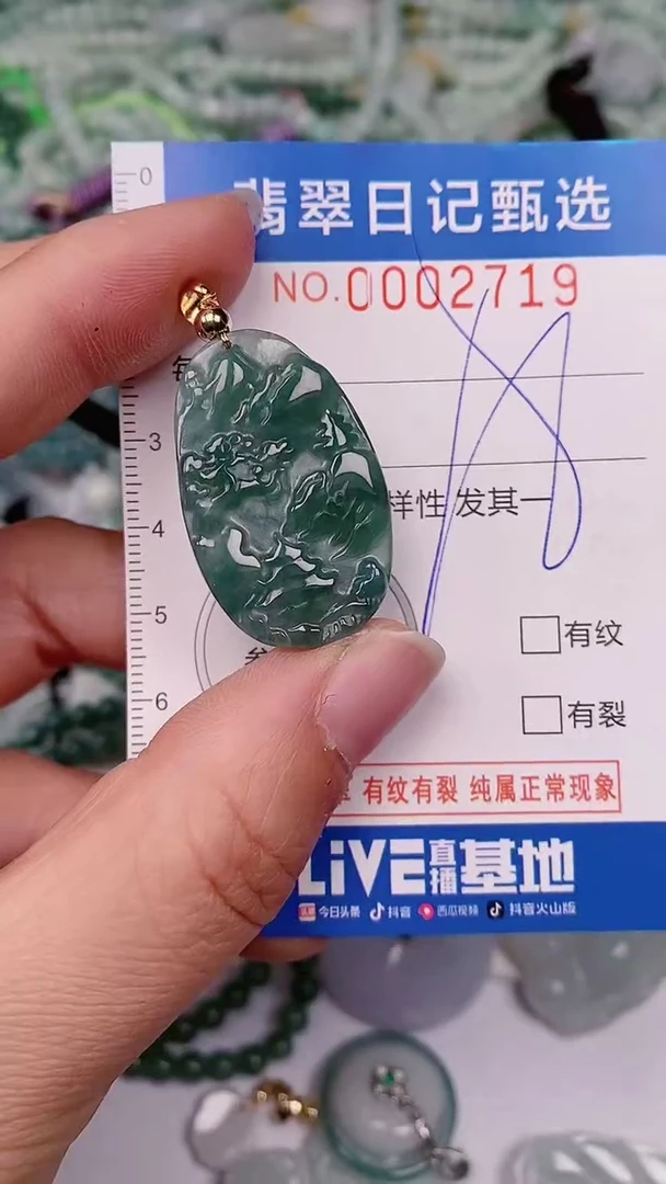 【闪购商品】翡翠颈饰未镶嵌00002719多样性发其一