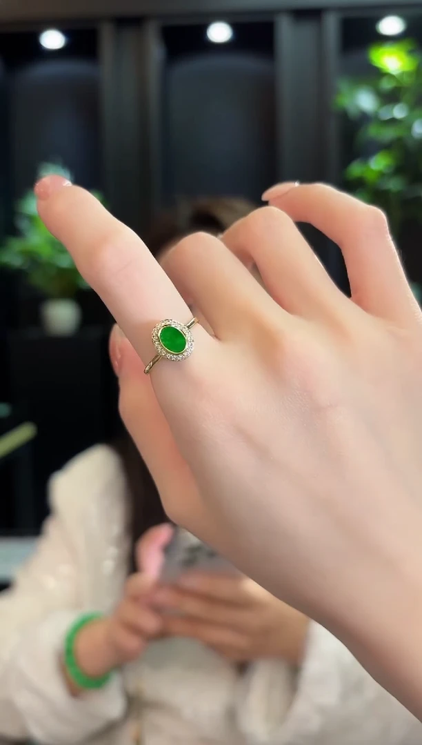 未镶嵌翡翠耳饰椭圆 缅甸A货/多样性发货/一件