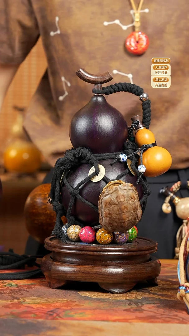 WP053网兜款葫芦不包手串及旋转底座