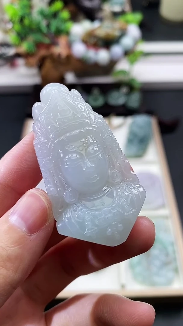 颈饰未镶嵌翡翠云**走天然缅甸A货翡翠