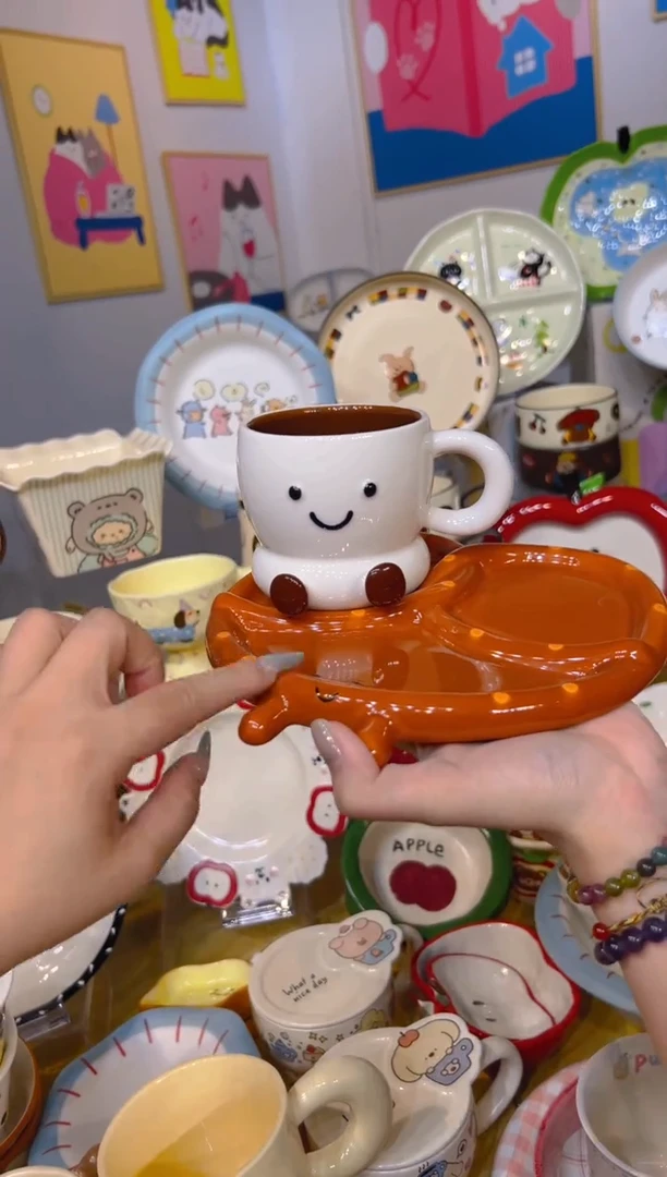 瓷可爱餐具发图片款