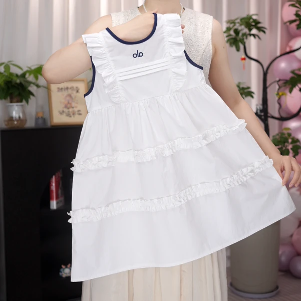 【现货】新款洋气女童连衣裙夏季新款亲子棉布连衣裙洋气时尚夏装1