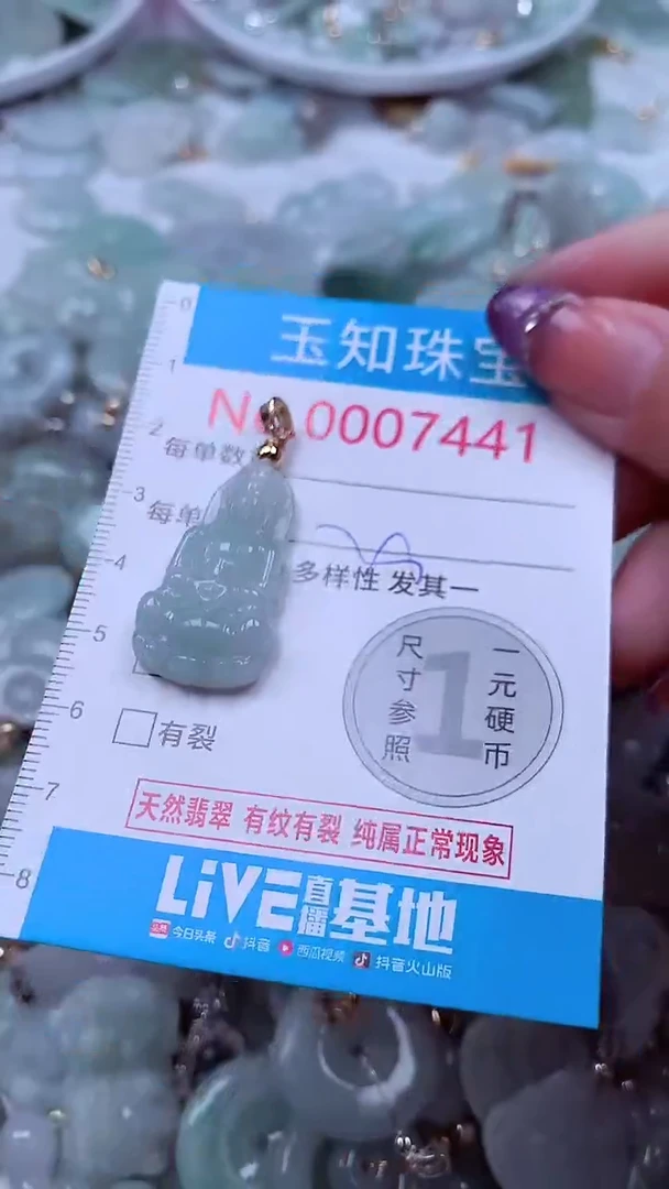 翡翠未镶嵌吊坠(不含链)7441