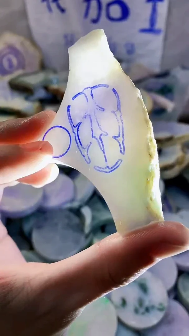 裸石翡翠纯天然翡翠A货1