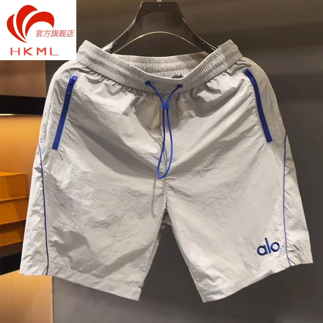 欧洲站夏季薄潮牌新款百搭简约短裤男士时尚运动透气休闲五分裤子