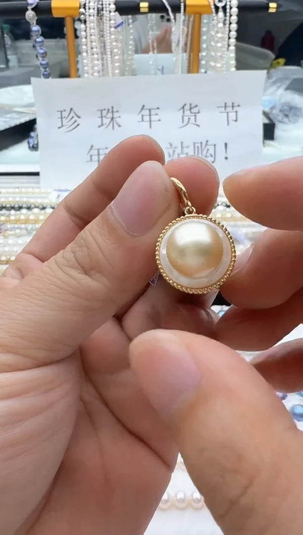 【闪购商品】海水珍珠颈饰银S925镶嵌清货