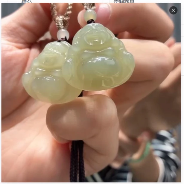 【老王好物优选】-天然和田玉佛公吊坠多样性发一