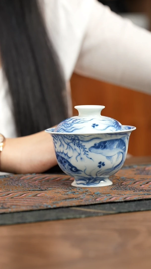 【闪购商品】望月怀古 满绘鱼藻