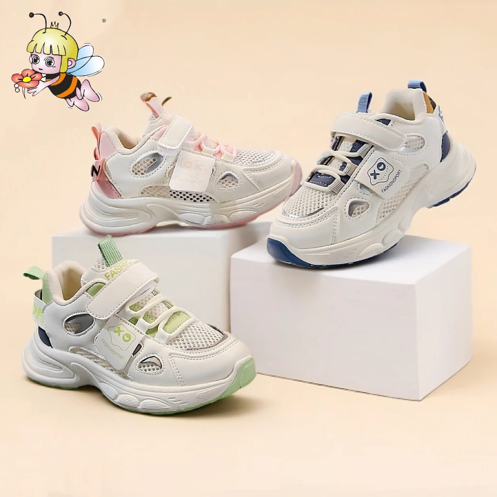 MGDHF儿童夏季单网运动鞋中大童软底老爹鞋透气网面运动鞋3208