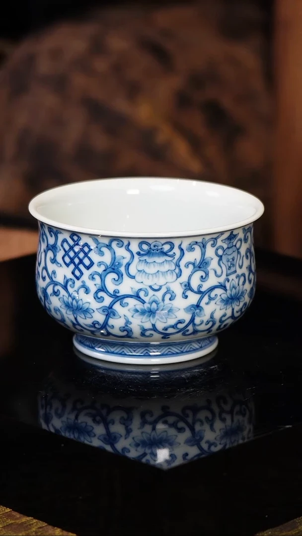 明珠堂-柴窑-八宝主人杯 陶瓷 尼克美学茶器 甄选