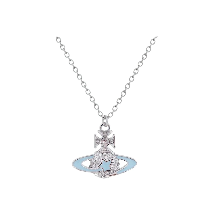 项链 VIVIENNEWESTW00D土星环绕轻奢风女时尚小众梦幻项链