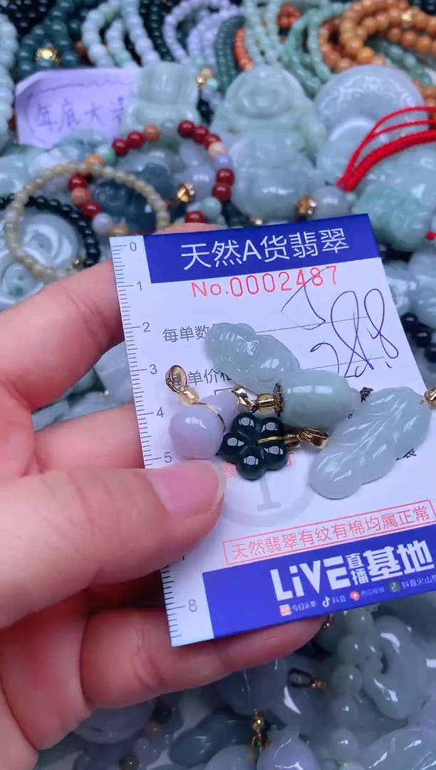 颈饰未镶嵌翡翠天然翡翠
